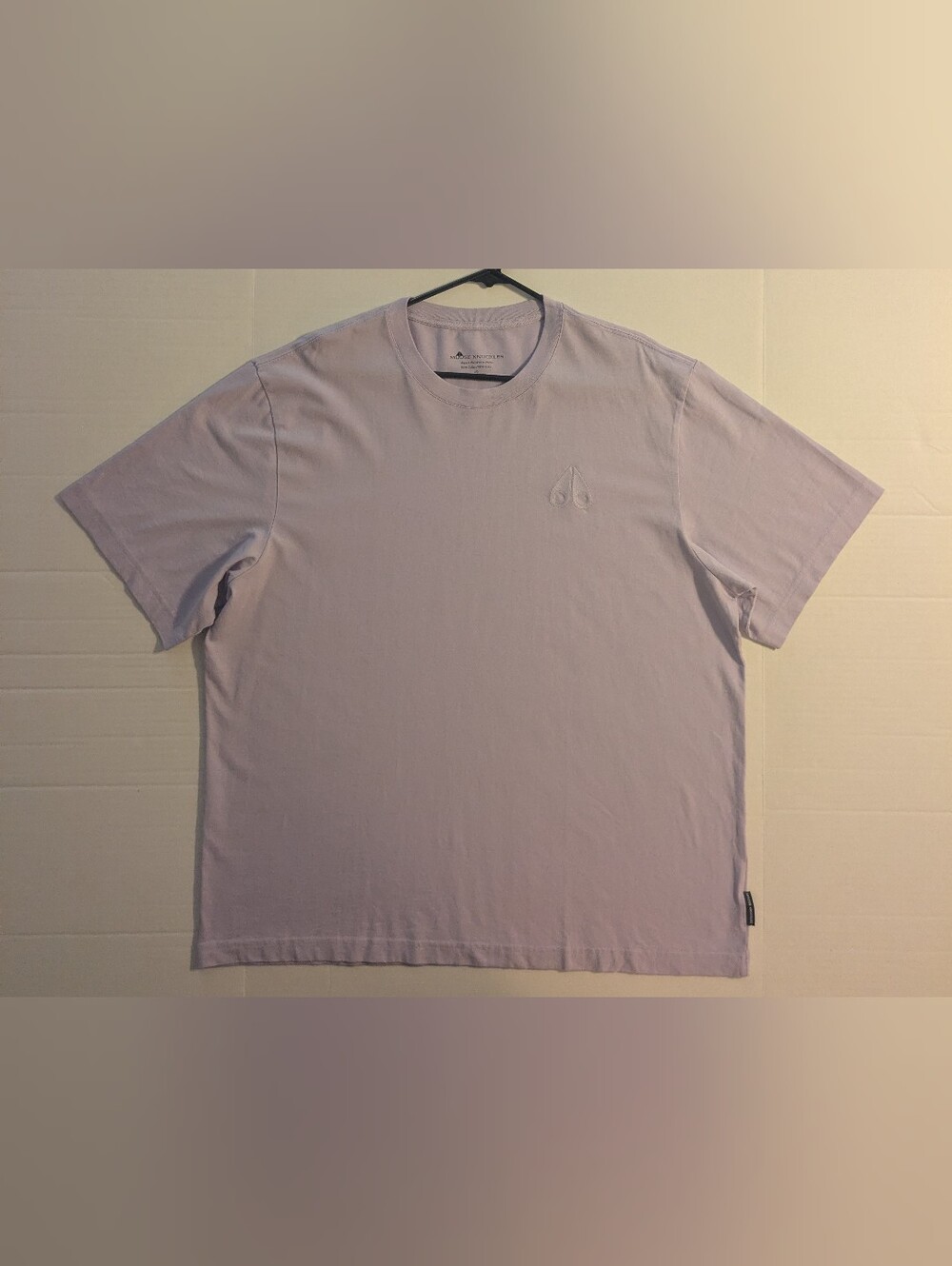 Moose Knuckles Men's Light Lavender Crew T-Shirt- L (NWOT)